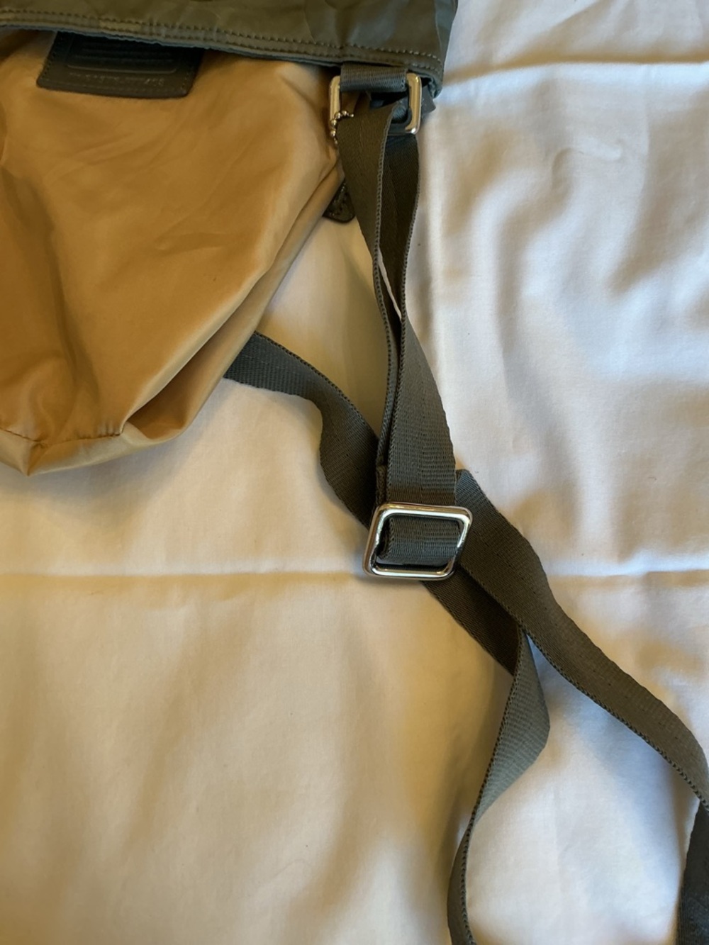 Coach Grey Nylon Messenger Crossbody Bag - Picture 7 of 8